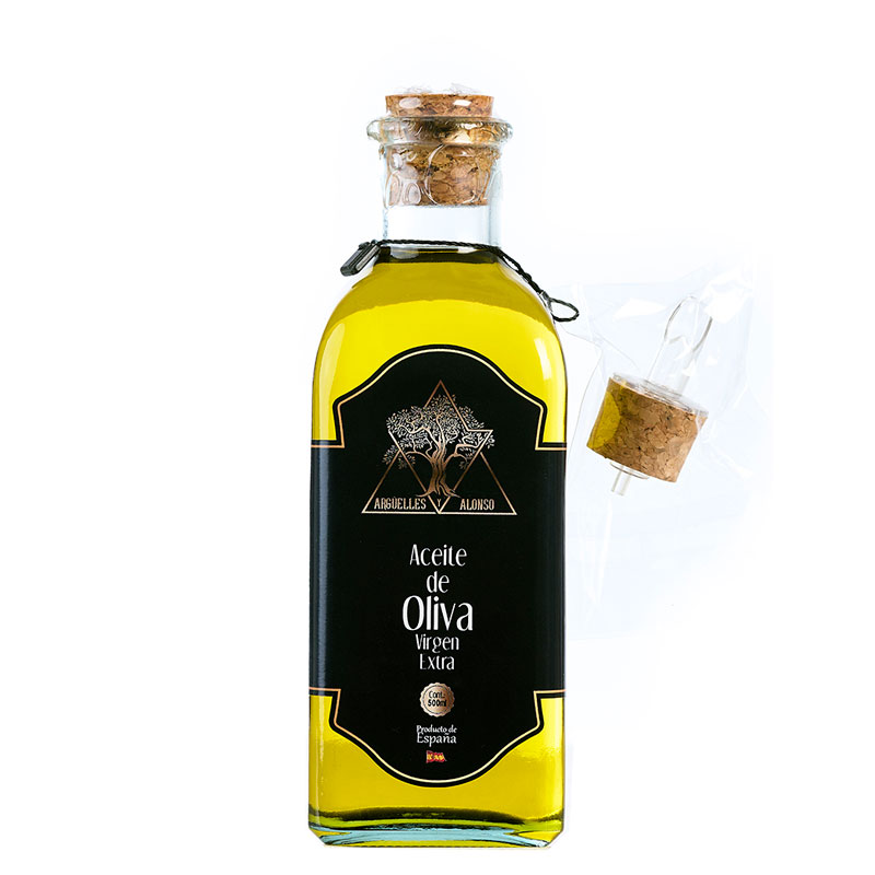 Botella de Aceite de Oliva Virgen Extra 500 ml Dosificador